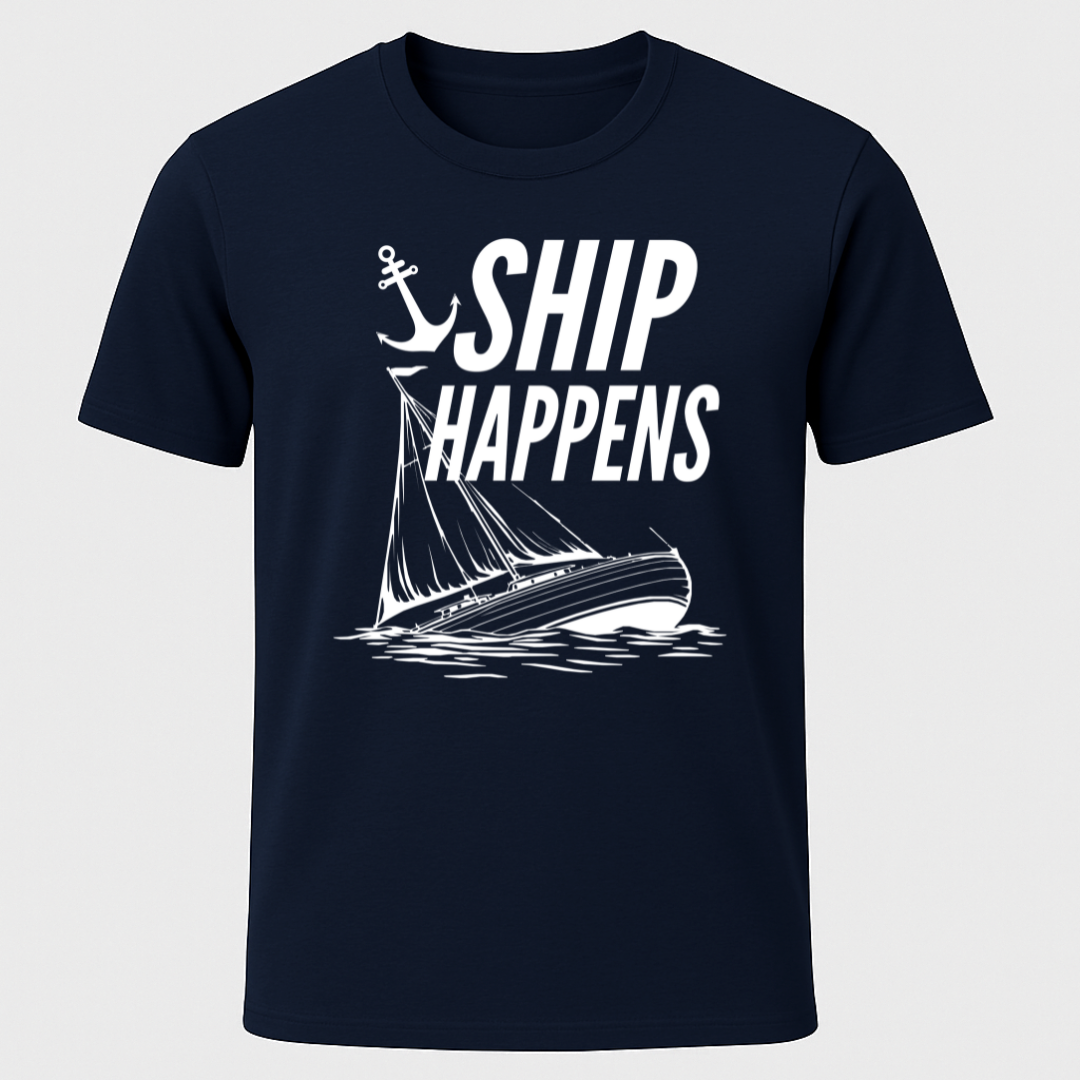 Ship Happens Sailboat T-Shirt