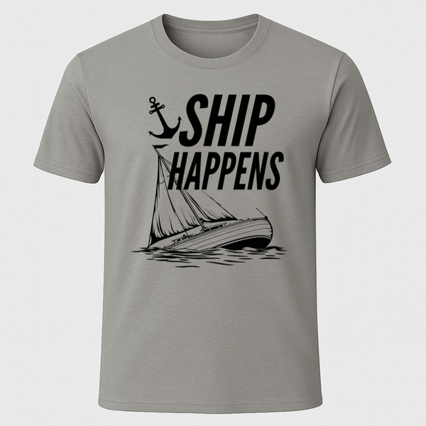 Ship Happens Sailboat T-Shirt