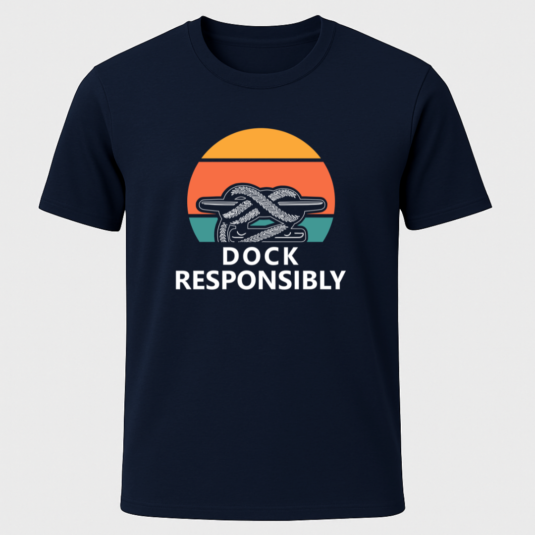Retro Sunset Dock T-Shirt