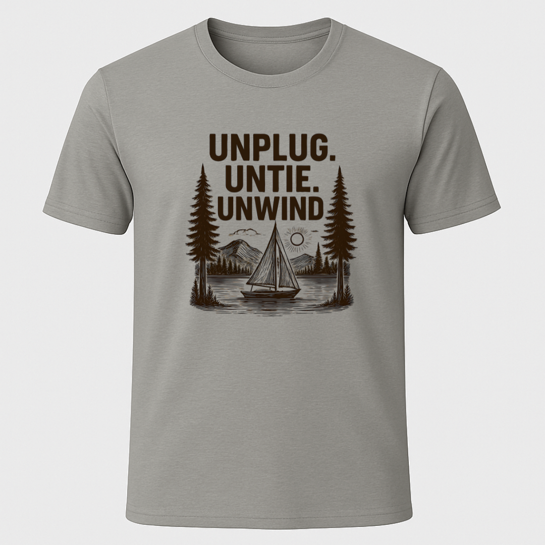 Unplug Sailboat T-Shirt