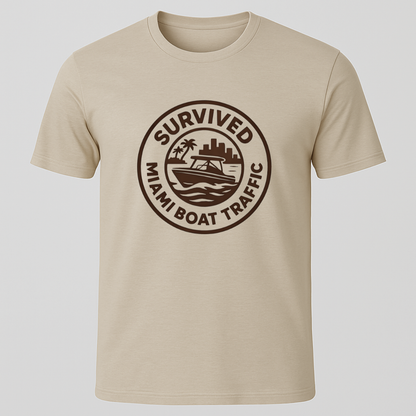 Survived Miami Boat Traffic T-Shirt