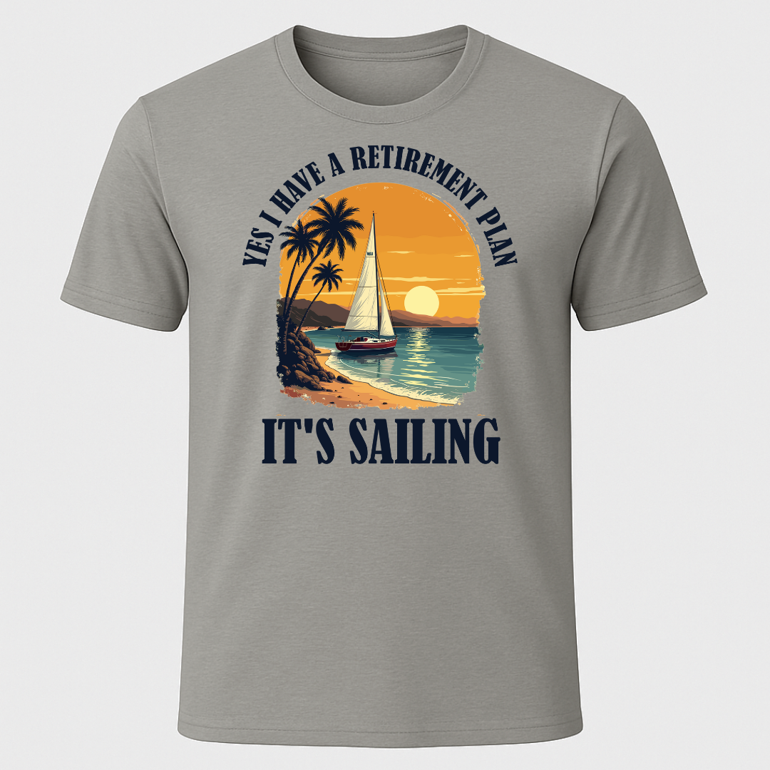 Retirement Plan Tropical T-Shirt