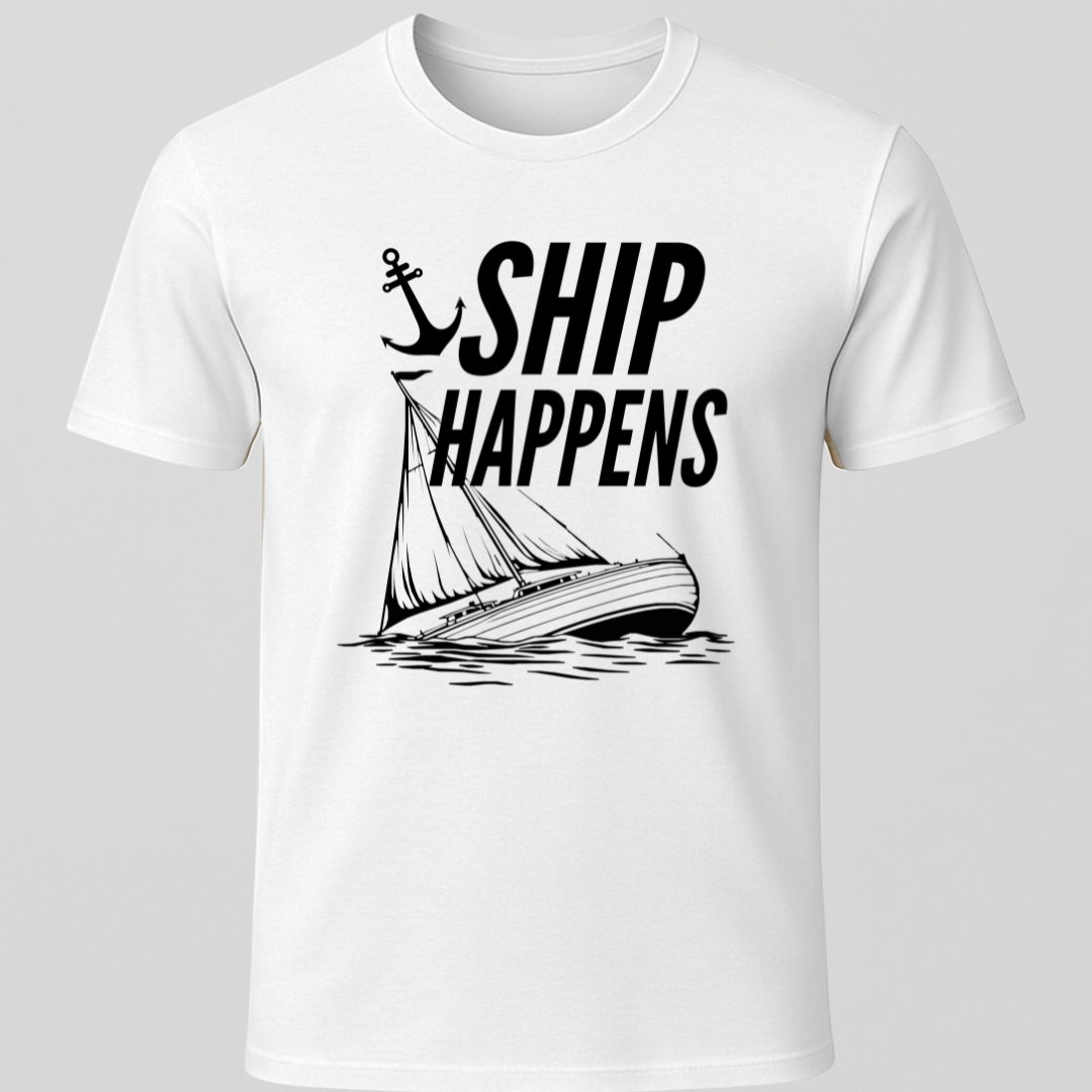 Ship Happens Sailboat T-Shirt