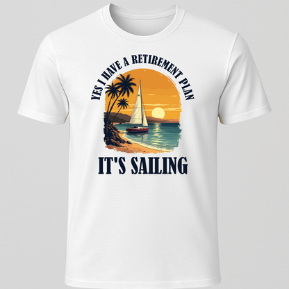 Retirement Plan Tropical T-Shirt