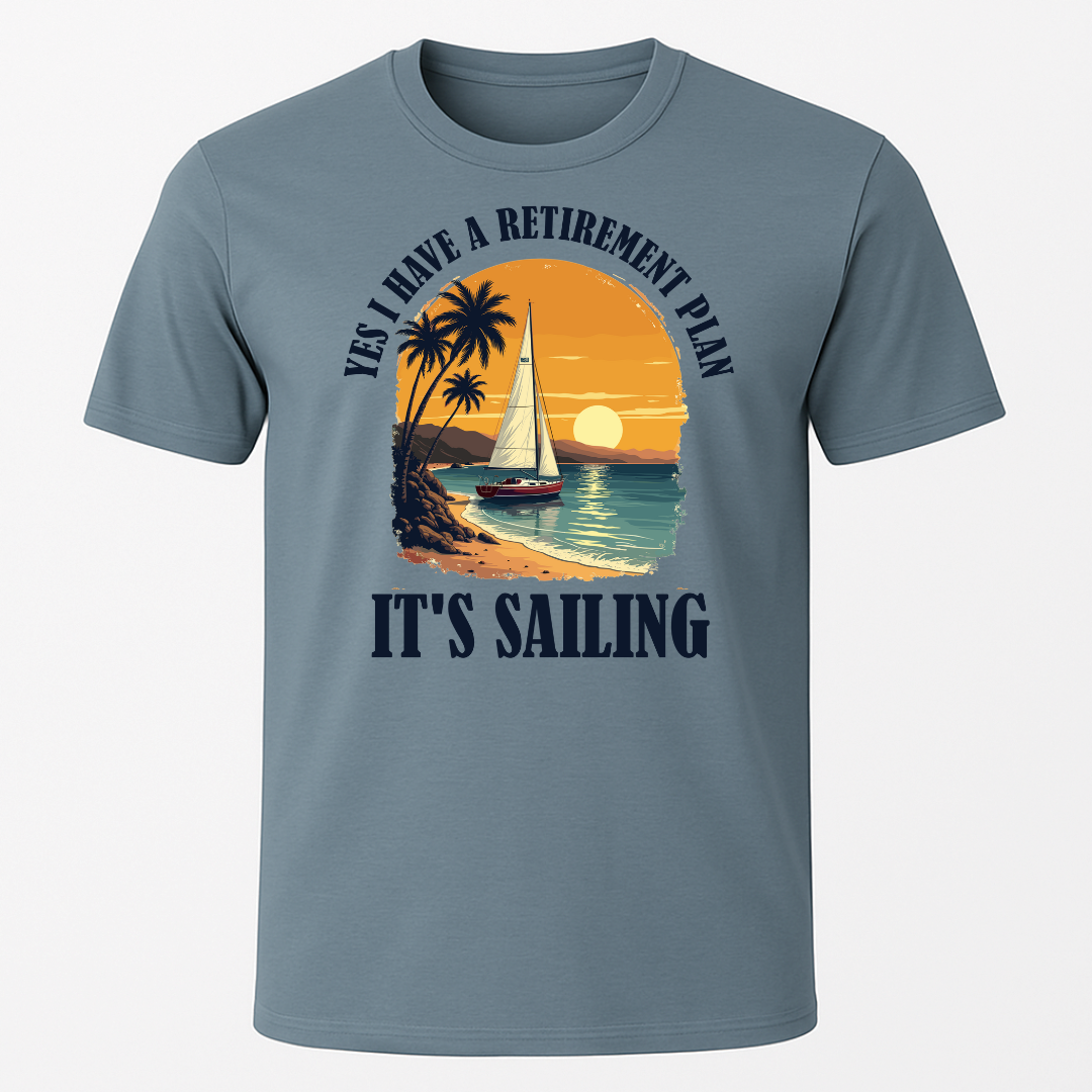 Retirement Plan Tropical T-Shirt