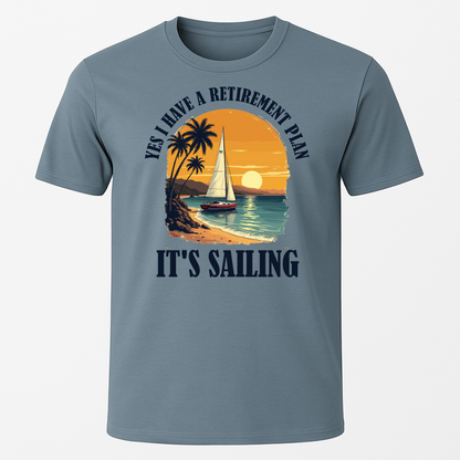 Retirement Plan Tropical T-Shirt