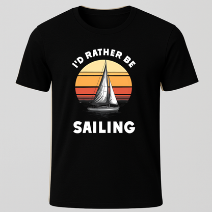 Rather Be Sailing Sunset T-Shirt