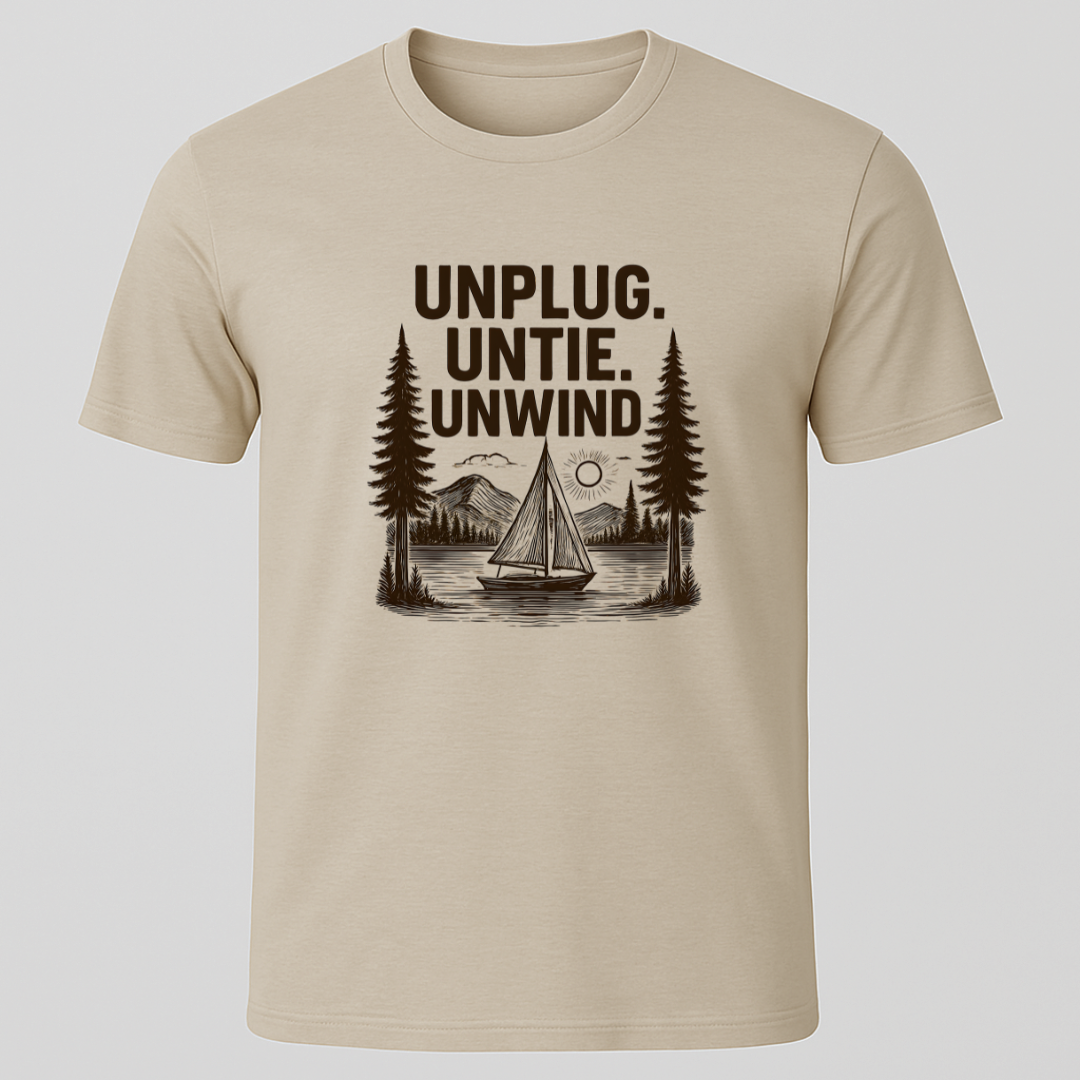 Unplug Sailboat T-Shirt