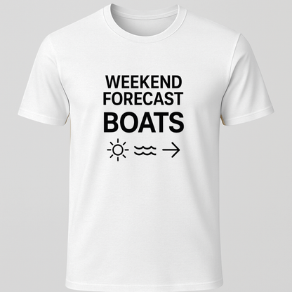 Weekend Forecast Boats T-Shirt