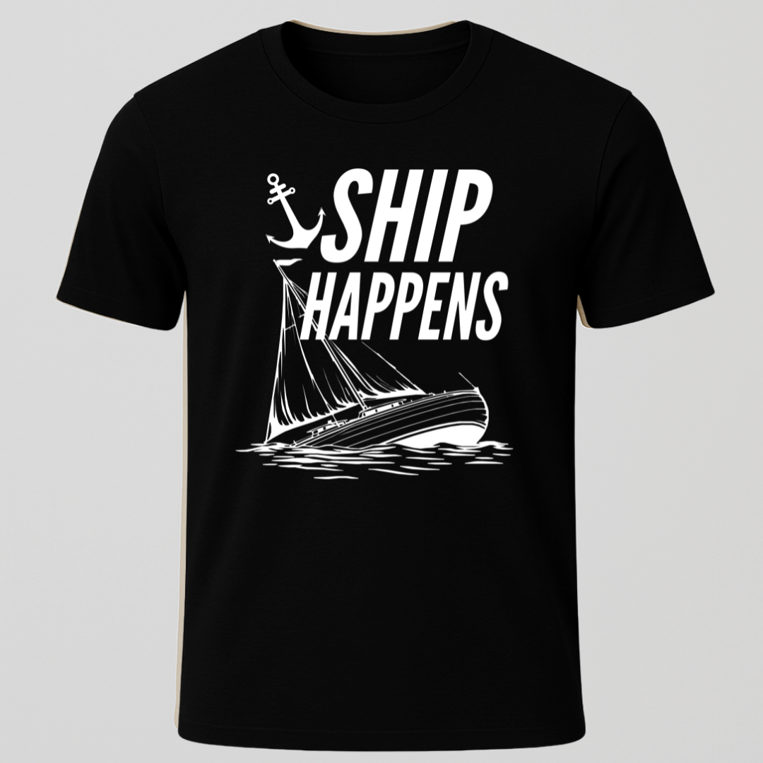 Ship Happens Sailboat T-Shirt