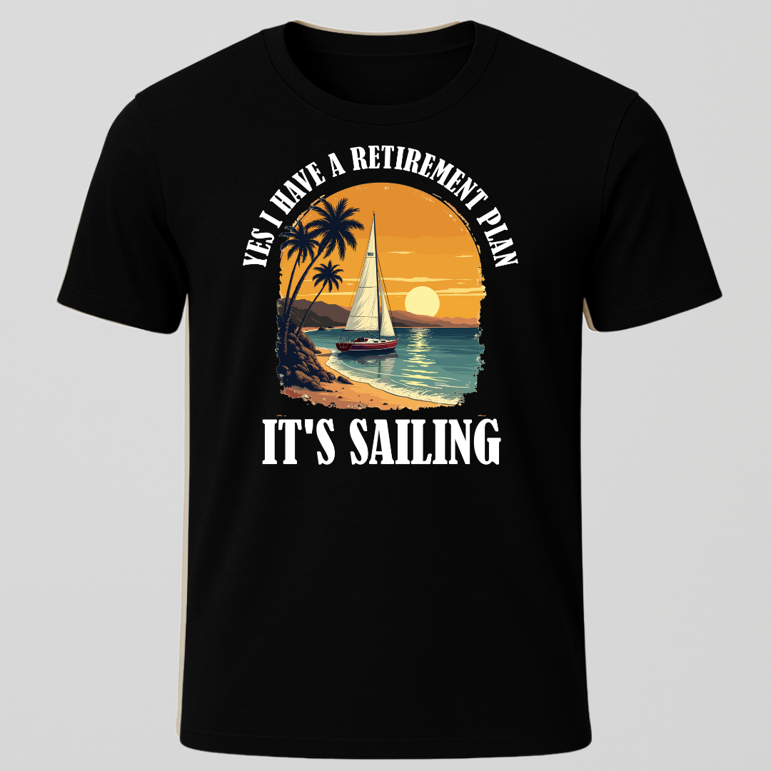 Retirement Plan Tropical T-Shirt