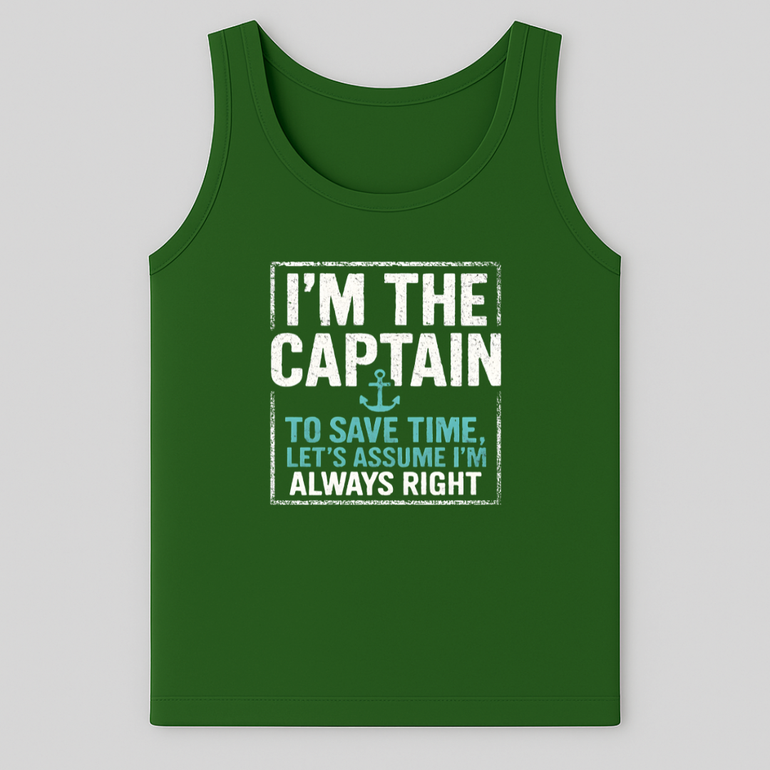 Captain is Right Tank-Top