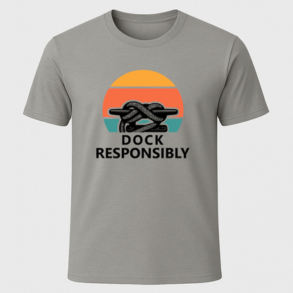 Retro Sunset Dock T-Shirt