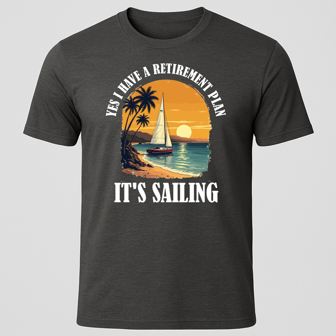 Retirement Plan Tropical T-Shirt
