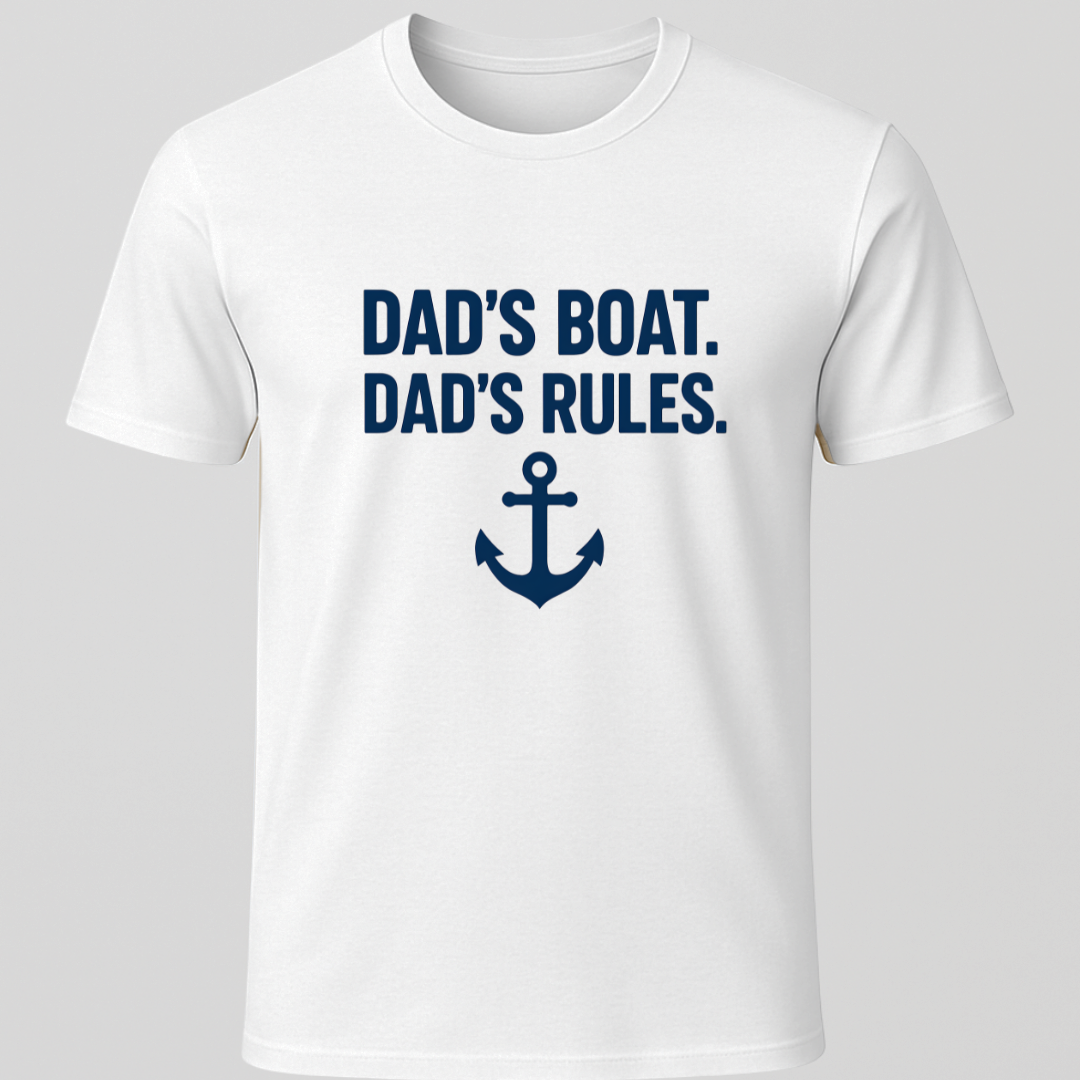 Dads Boat Dads Rules T-Shirt