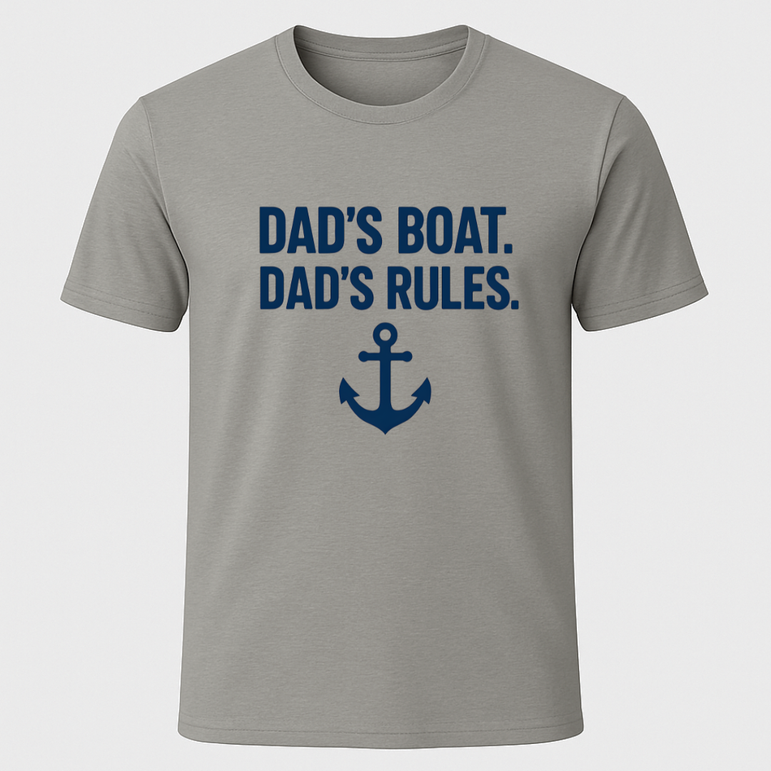 Dads Boat Dads Rules T-Shirt