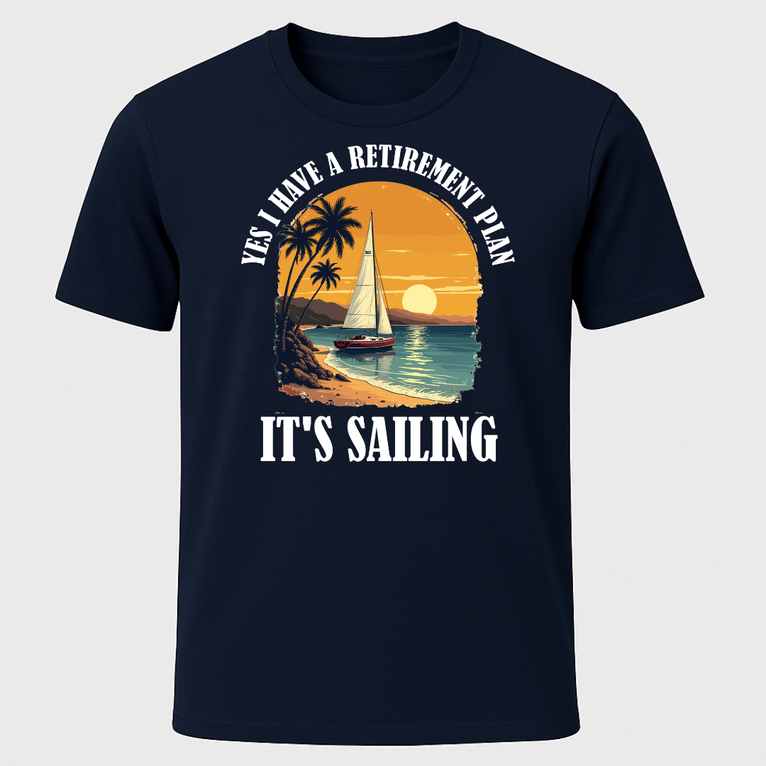 Retirement Plan Tropical T-Shirt