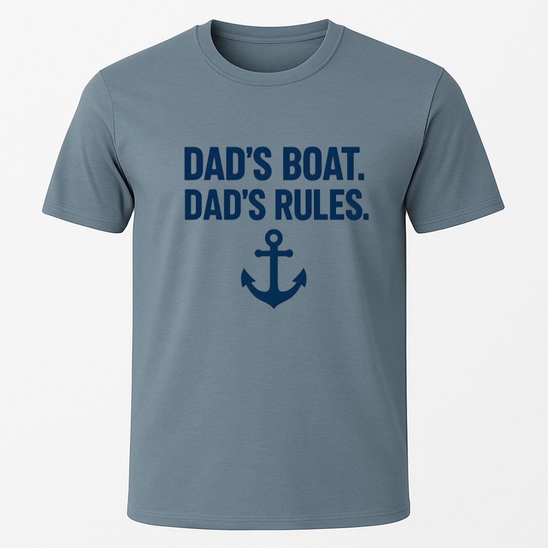 Dads Boat Dads Rules T-Shirt